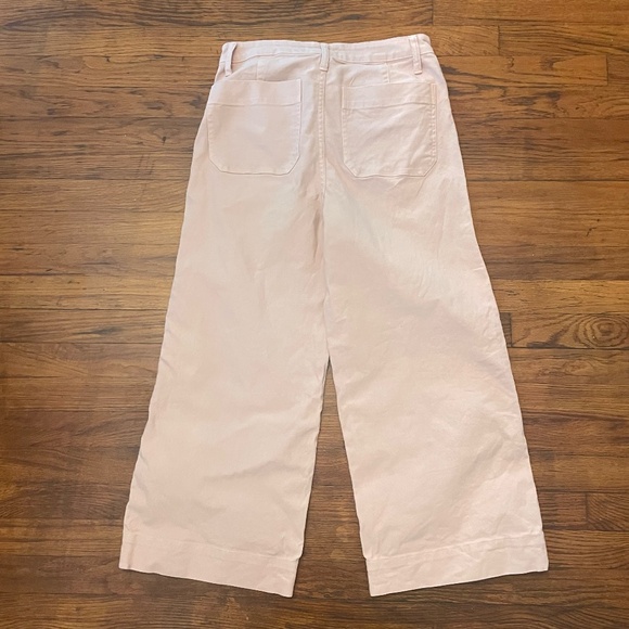 Madewell Emmett Pink High Waist Wide Flare Leg Crop Jeans Size 27 - Picture 5 of 5